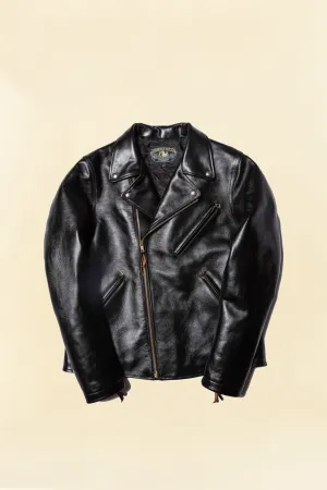 Double Helix 'Deviant' Horsehide Leather Jacket - Black
